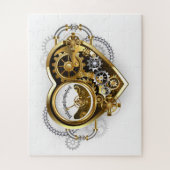 Steampunk Heart met een manometer Legpuzzel (Verticaal)