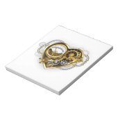 Steampunk Heart met een manometer Notitieblok (Linkerzijde)