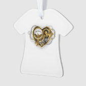 Steampunk Heart met een manometer Ornament (voorkant)