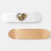 Steampunk Heart met een manometer Persoonlijk Skateboard (Horizontaal)