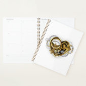 Steampunk Heart met een manometer Planner (Display)