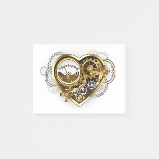 Steampunk Heart met een manometer Post-it® Notes (Voorkant)