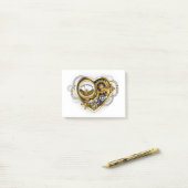 Steampunk Heart met een manometer Post-it® Notes (Op bureau)