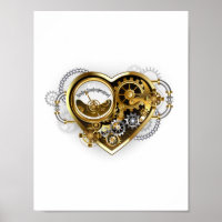 Steampunk Heart met een manometer