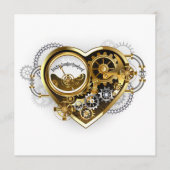 Steampunk Heart met een manometer Programmakaart (Voorkant)