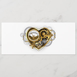 Steampunk Heart met een manometer Programmakaart