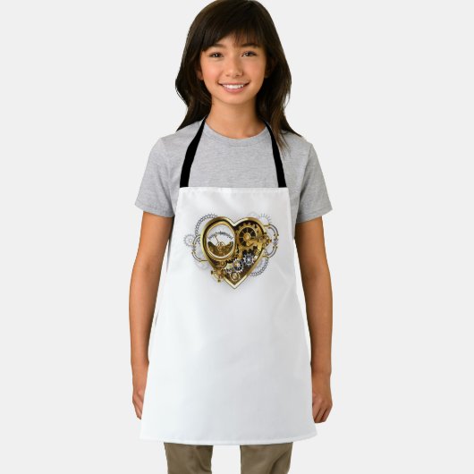 Steampunk Heart met een manometer Schort (Insitu)