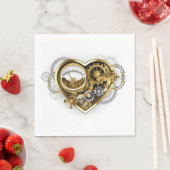 Steampunk Heart met een manometer Servet (Insitu)