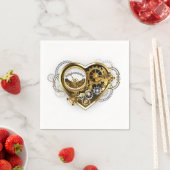 Steampunk Heart met een manometer Servet (Insitu)