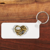 Steampunk Heart met een manometer Sleutelhanger (Voorkant)