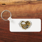 Steampunk Heart met een manometer Sleutelhanger (Achterkant)