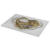 Steampunk Heart met een manometer Snijplank (Hoek)