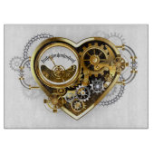 Steampunk Heart met een manometer Snijplank (Voorkant)