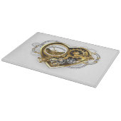 Steampunk Heart met een manometer Snijplank (Hoek)