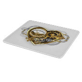Steampunk Heart met een manometer Snijplank (Hoek)
