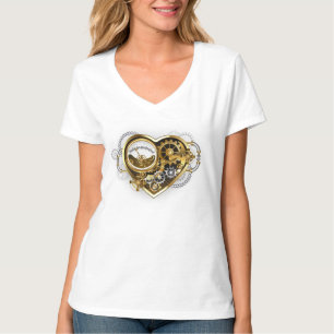 Steampunk Heart met een manometer T-shirt