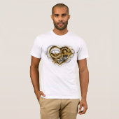 Steampunk Heart met een manometer T-shirt (Voorkant volledig)