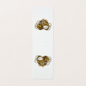 Steampunk Heart met een manometer Visitekaartje (Buitenkant ongevouwen)