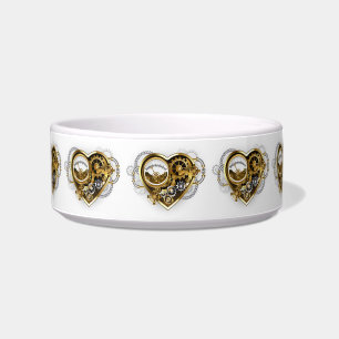 Steampunk Heart met een manometer Voerbakje
