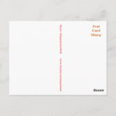 Steampunk HEART of Keys Red postcard Briefkaart (Achterkant)