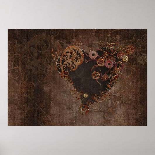 Steampunk Heart Poster (Voorkant)