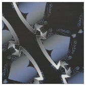 Steampunk Heart Series Blue Neon Stof (Swatch)