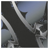 Steampunk Heart Series Blue Neon Stof (Close Up)