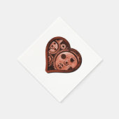 Steampunk Heart Servet (Hoek)