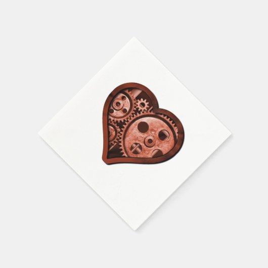 Steampunk Heart Servet (Hoek)