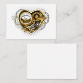 Steampunk Heart with a Manometer Advieskaart (Voorkant / Achterkant)