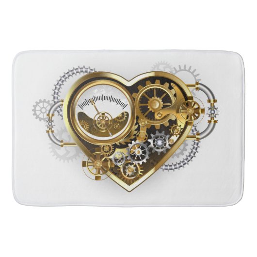 Steampunk Heart with a Manometer Badmat (Voorkant)