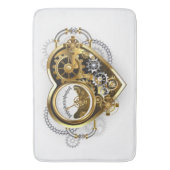 Steampunk Heart with a Manometer Badmat (Voorkant Verticaal)