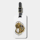 Steampunk Heart with a Manometer Bagagelabel (Voorkant verticaal)