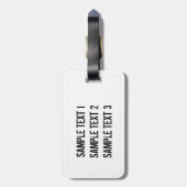 Steampunk Heart with a Manometer Bagagelabel (Achterkant verticaal)