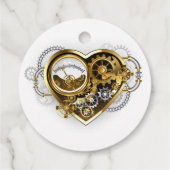 Steampunk Heart with a Manometer Bedankjes Labels (Achterkant)