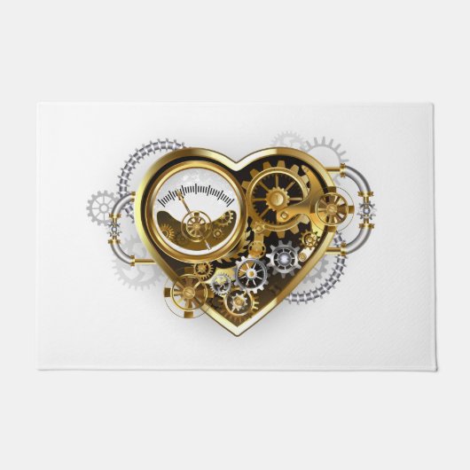 Steampunk Heart with a Manometer Deurmat (Voorkant)