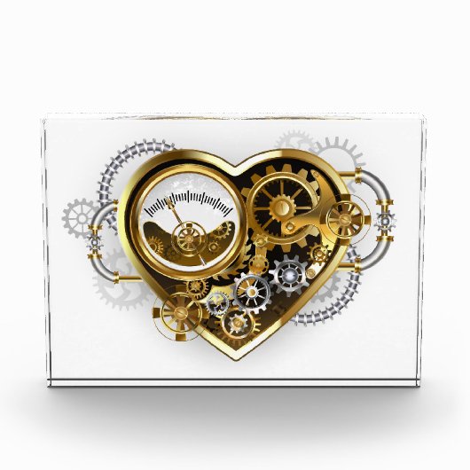 Steampunk Heart with a Manometer Fotoblokken (Voorkant)