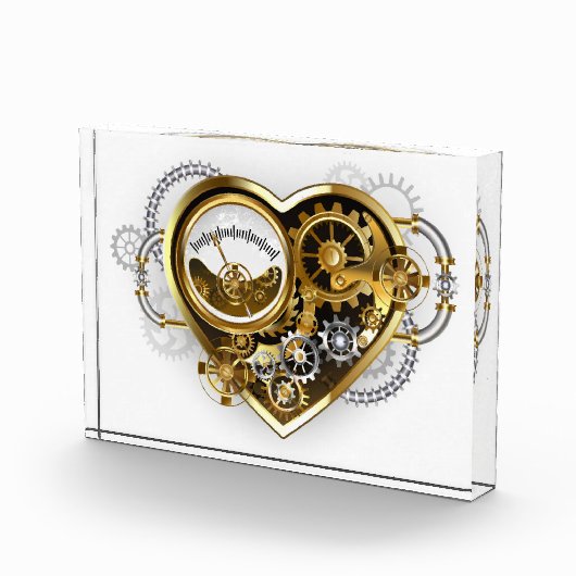 Steampunk Heart with a Manometer Fotoblokken (Rechts)