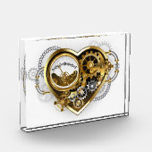 Steampunk Heart with a Manometer Fotoblokken (Links)