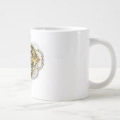 Steampunk Heart with a Manometer Grote Koffiekop (Rechts)