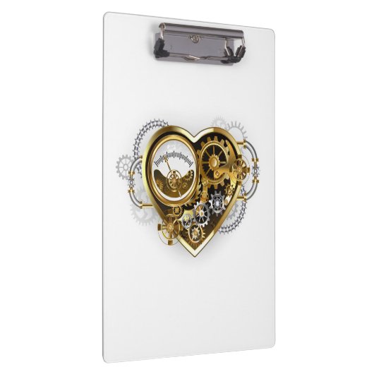 Steampunk Heart with a Manometer Klembord (Rechts)