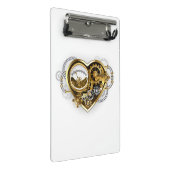Steampunk Heart with a Manometer Mini Klembord (Schuin)