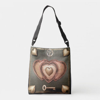 Steampunk Hearts Crossbody Tas