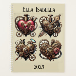 Steampunk Hearts Planner