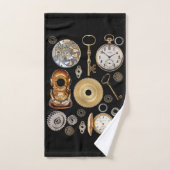 Steampunk heeft objecten Gears Pocket watch Skelet Bad Handdoek (Handdoek)