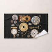 Steampunk heeft objecten Gears Pocket watch Skelet Bad Handdoek (Handdoek)