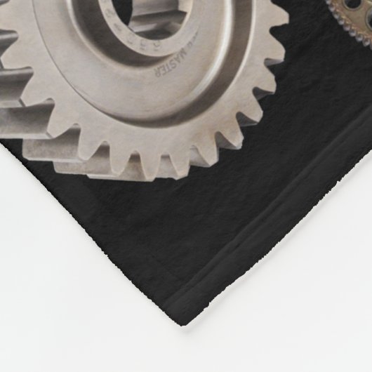 Steampunk heeft objecten Gears Pocket watch Skelet Fleece Deken (Hoek)