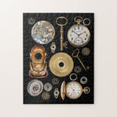 Steampunk heeft objecten Gears Pocket watch Skelet Legpuzzel (Verticaal)