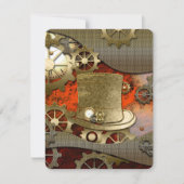 Steampunk heks wonderlijk pet kaart (Voorkant)