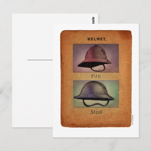 Steampunk Helmets Briefkaart (Voorkant / Achterkant)